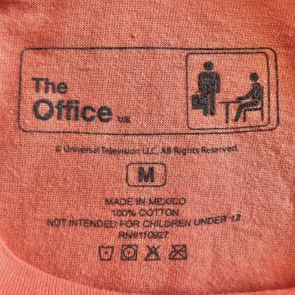 NWT Schrute Farms Bed Breakfast (Medium) Peach T-Shirt The Office - Picture 8 of 8